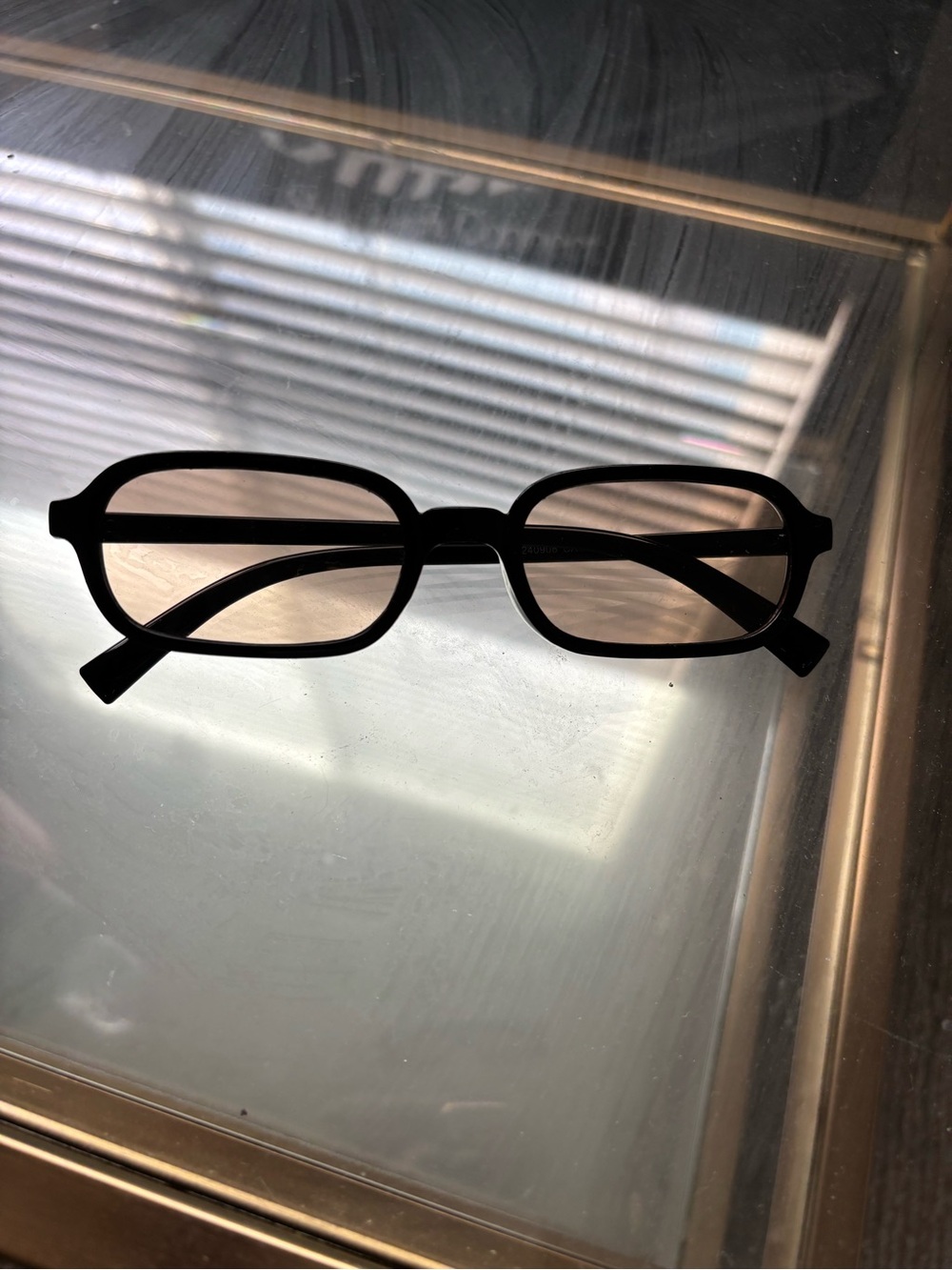 Stylish Black Rectangle Blue-Light Blocking Glasses - Home Office